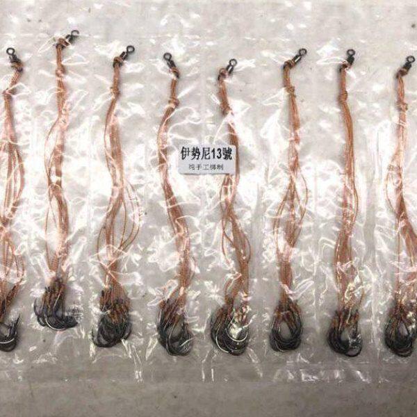 油饼方块伊势尼把把钩爆炸钩钩钩闷竿专用钩纯手工制作一板十副钩