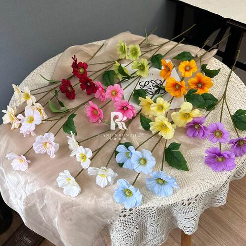 4头蝴蝶洋牡丹仿花AL-1202in家s风小清真新新娘手捧花居庆插花装