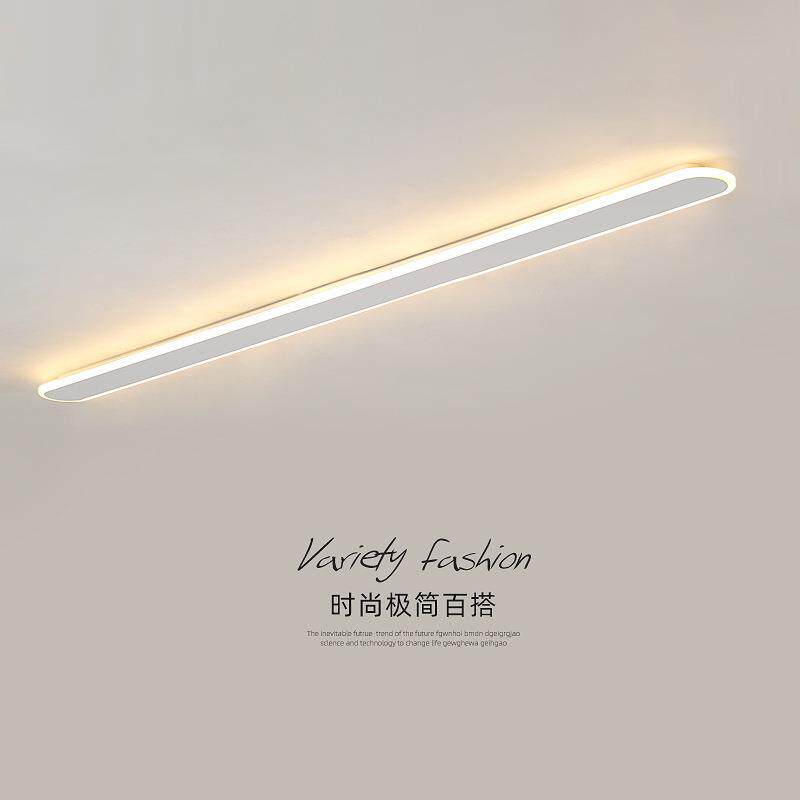 极简一字led长条吸顶灯简约现代阳台走廊过道客厅无主线条灯超亮