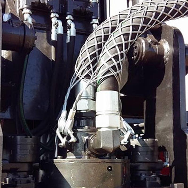 拉线神器电力电线油管胶管软管牵引双侧拉钢丝绳防脱落电缆网套