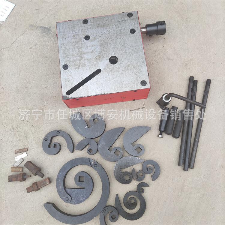 手摇弯花机花架铁艺弯各种花型机操作简单铁艺手工弯型机博安
