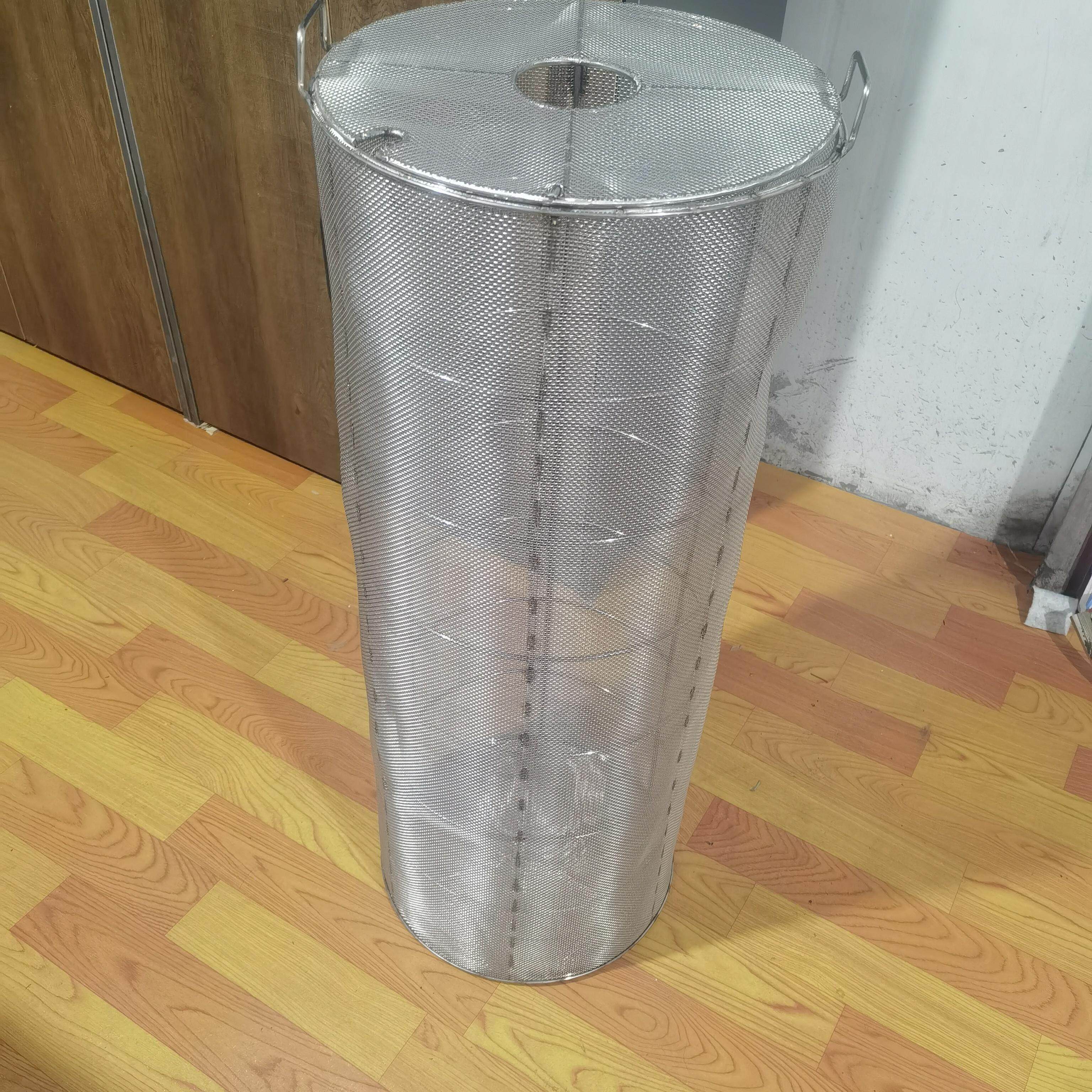 不锈钢304潜水抽水机排污污水泵防护床包网篮过滤防堵网笼圆形
