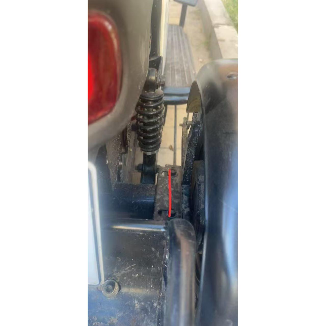 电动三轮车一体后轮铁挡泥板休闲代步车铁泥瓦小龟电瓶车后挡水板