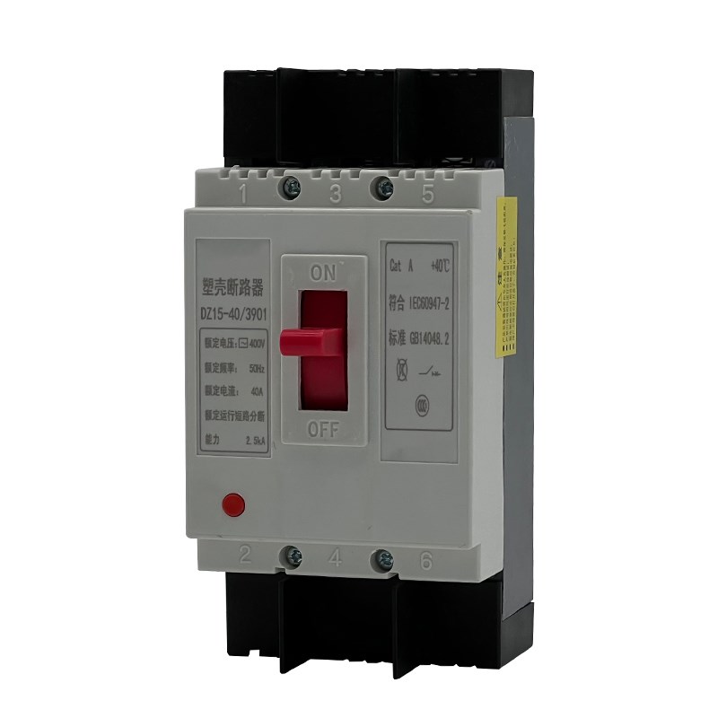 塑壳断路器DZ15-100/390 40/290 32A40A63A100A空气开关2P3P 380v