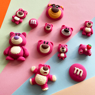 创意卡通可爱冰箱贴草莓小熊芭蕾兔个性 磁铁贴磁贴3d立体水杯贴纸