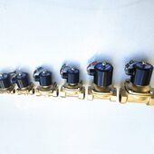 原厂精品新款 电动全铜内丝扣耐压电子开关高温电磁阀 220伏常闭式