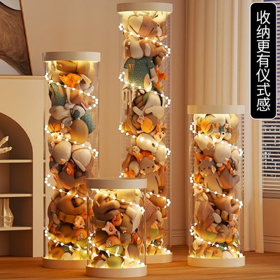 大容量娃娃收纳桶儿童玩具毛绒玩偶公仔整理神器布偶积木展示神器