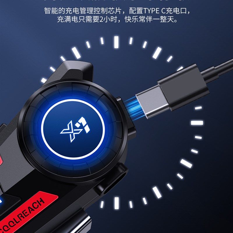 旭捷X7骑行防水龙头盔蓝牙耳机机车机车外送骑手全盔半盔对讲V9S