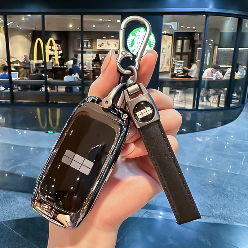 适用吉利l7钥匙套n2023款l6m星舰壳pls男保护包扣