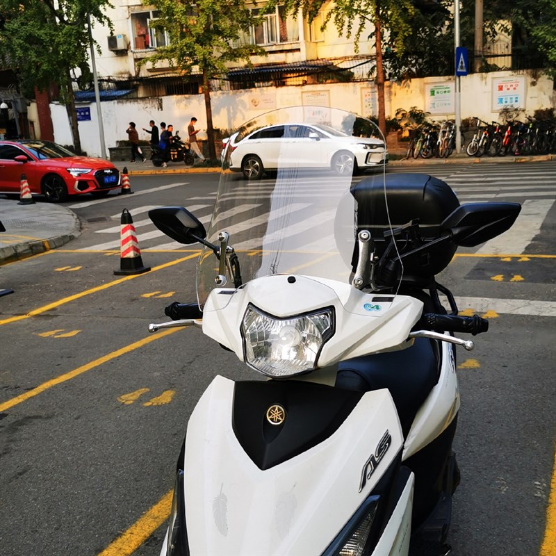 适合喜AS125改装挡风玻璃巧格i125专用.加高前风挡