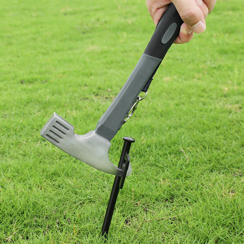 露营锤地钉锤天幕帐篷地钉固定锤沙滩野营榔头户外U多功能工具锤