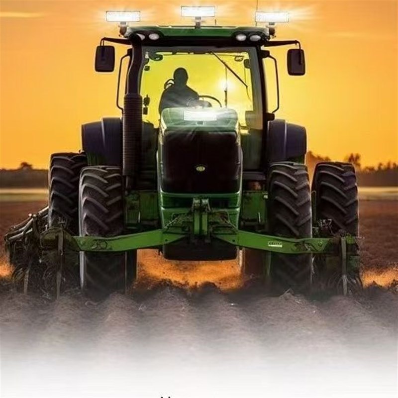 嘎嘎亮曲面激光炮防水三面客厅灯农用K车拖拉机收割机改装大灯