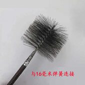 疏通下水道接16毫米弹簧实心轴钢丝刷电钻电锤疏通清洗管道配件
