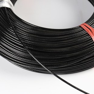 厂家供应304不锈钢远洋捕捞绳黑色F包塑软钢丝绳包胶不锈钢丝绳