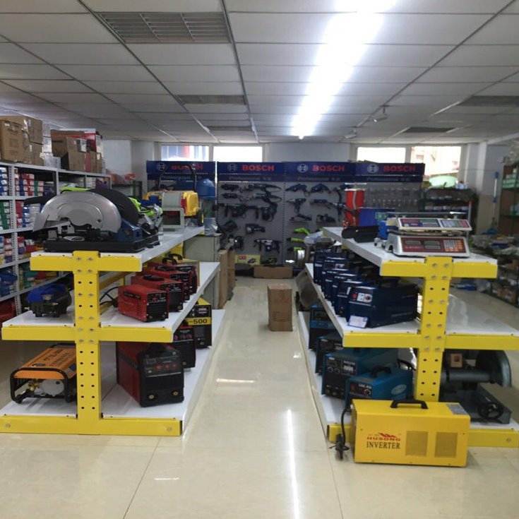 五金工具架多功能重型展架悬臂货架电动工具展示架王字型中岛货架