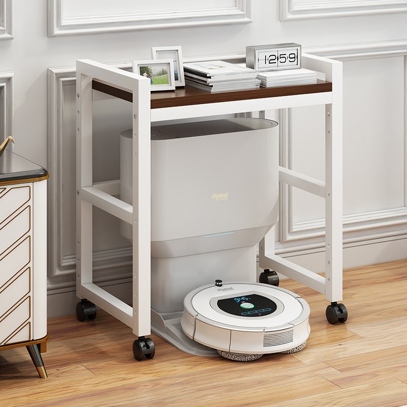 扫地机器人多层置物架落地带轮移F动轱辘客厅云鲸收纳置物架