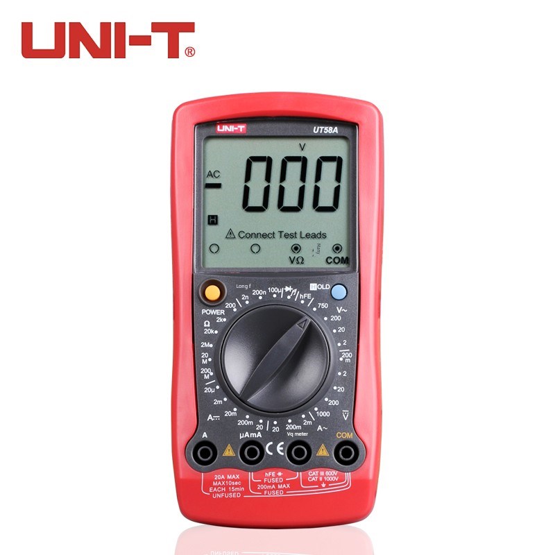 Unilide Ut58A B C D E通用数字万用表高精度数字显示手持式万用