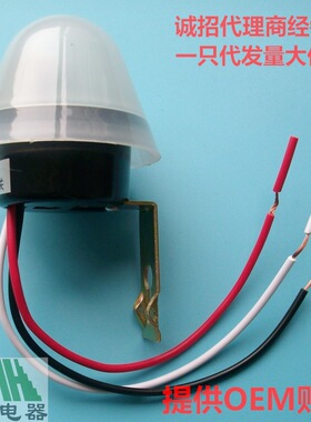 AC DC48V AS-20全自动路灯光控开关灯具电瓶LED灯用感光控制器10A