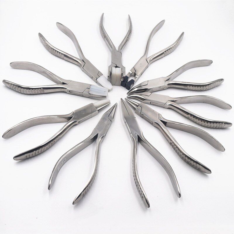 眼镜工具钳鼻托桩头镜腿镜框无框剪断中梁诗乐弯嘴钳