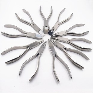 眼镜工具钳鼻托桩头镜腿镜框无框剪断中梁诗乐弯嘴钳