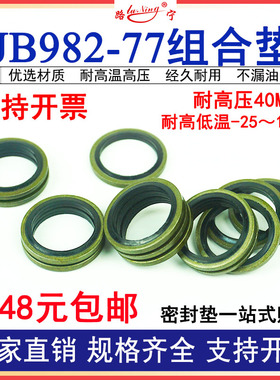 JB982组合垫圈垫片密封圈O型圈油管螺丝垫16半包耐油耐压密封件14