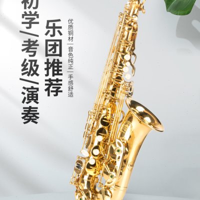 原装萨克斯管乐器 降e调中音萨克斯风 入门初学者考级专业演奏级