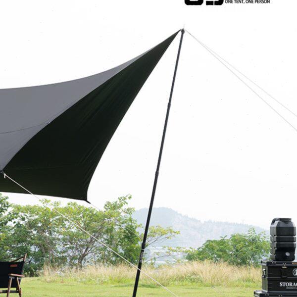 山趣户外05系列天幕杆轻量加粗加厚户外支撑杆可调节伸缩帐篷厅