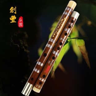 鲍建强精制笛 竹笛 横笛 初学者笛子 培训班竹笛 送笛膜 笛膜胶