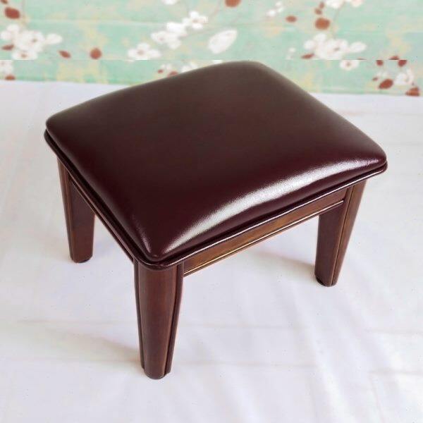 北欧创意实木小凳子沙发软包皮凳客厅家用方凳板凳长方形高脚矮凳