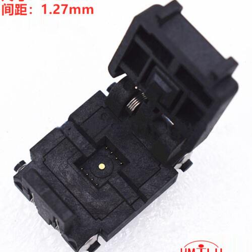 08QN12T16050测试座DFN8转DIP8带板1.27MM 6X5 编程老化 烧录插座