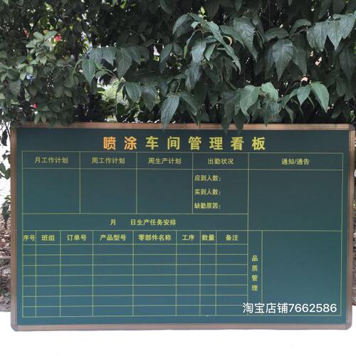 学校绿板表格/企业管理看板/村务公开栏1.2x2米   120元/平米