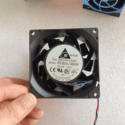 PFB0824DHE 24V 1.63A 原装台达DELTA 8038 超大风量 散热风扇8cm