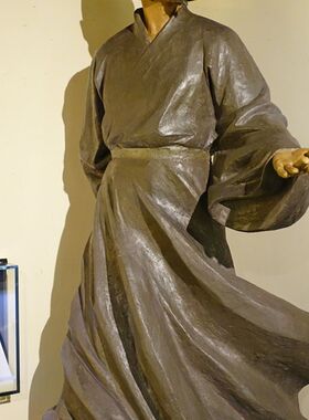 定制人物玻璃钢铸铜红军雕塑博物馆校园古代名人仿真肖像农耕摆件
