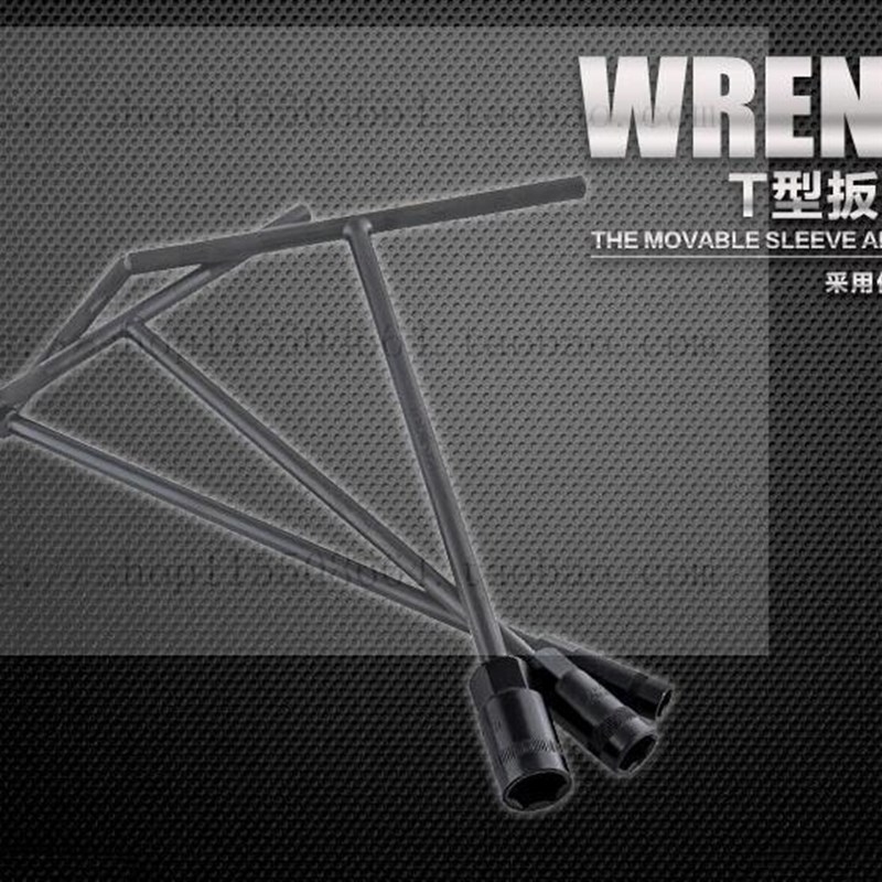 胜达工具 6-19mmT型扳手 发黑T形手用套筒扳手 T字扳手汽修工具