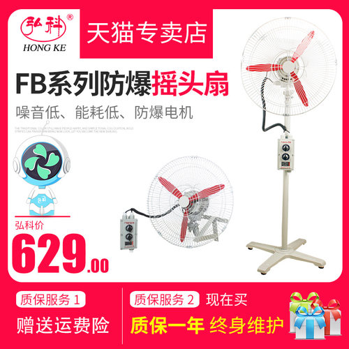 防爆电风扇FB/BTS-500/600/750防爆摇头扇落地式壁式220V/380V