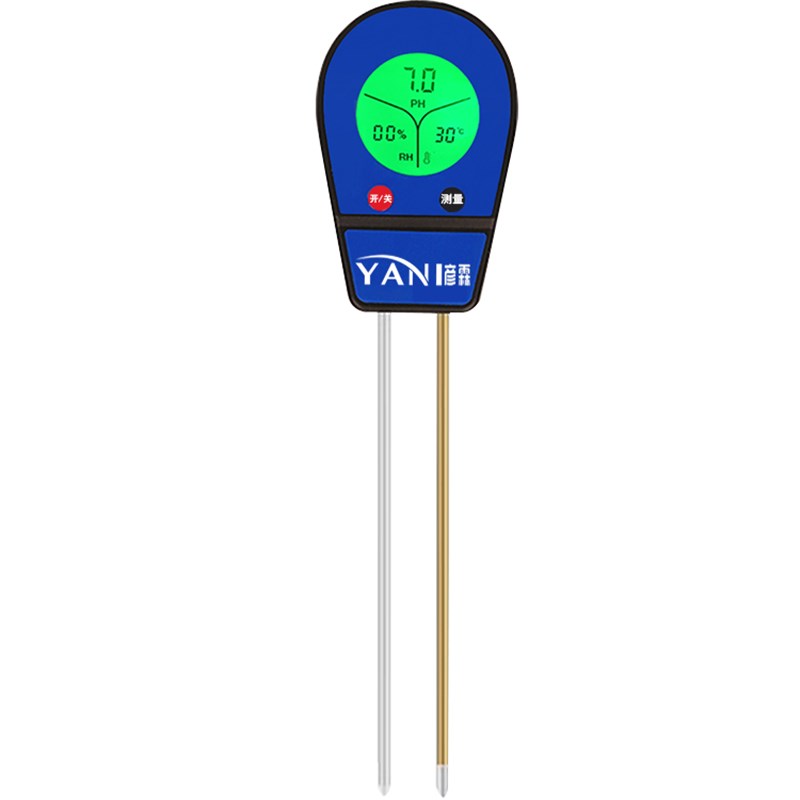 YANI彦霖数显盆栽湿度检测仪温度计高精度土壤ph值测试器园艺家用