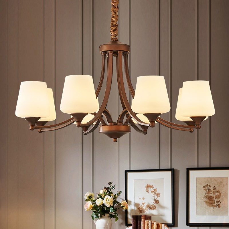 美式吸顶客厅吊灯乡村现代简约南洋复古卧室餐厅灯具全屋套餐组合