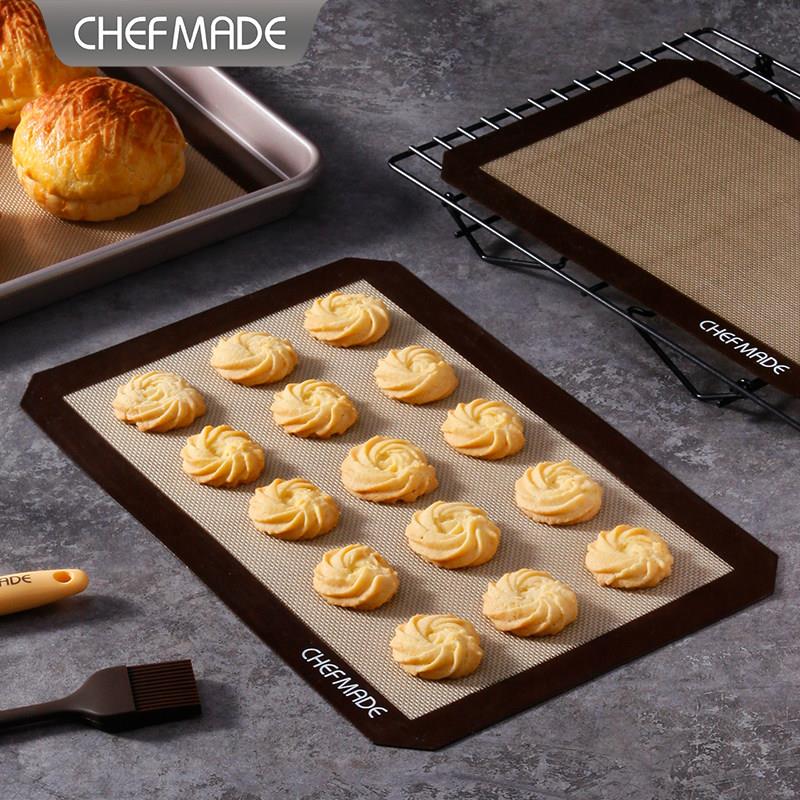 CHEFMADE学厨耐高温硅胶垫加厚揉面垫和面饼干泡芙垫大号烘焙工具