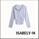 长袖 小众设计感褶皱显瘦修身 ISABELY•M 上衣新款 告别之夜
