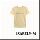 圆领设计感字母T恤上衣女 ISABELY•M 告别之夜