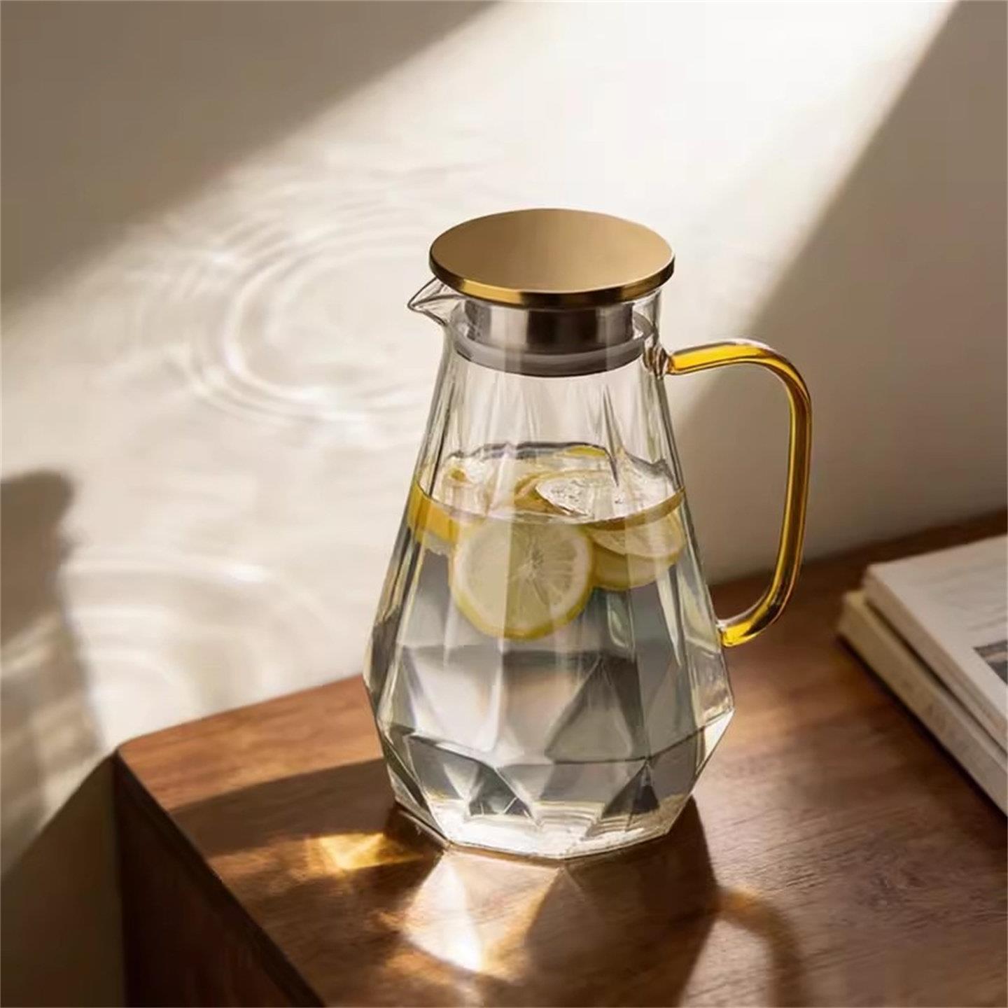 冷水壶玻璃耐高温夏季家用冷水壶水杯茶壶客厅凉白开水壶杯子套装