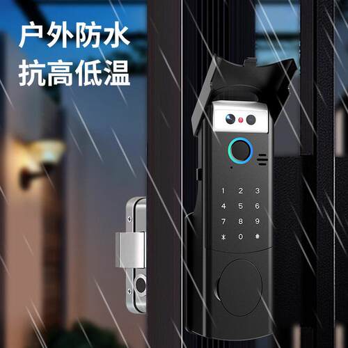 2025新型款式防水人脸指纹密码锁涂鸦APP远程可视对讲
