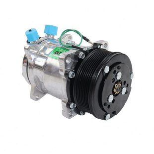 汽车空调508压缩机5H14通用改装 货车工程车挖掘机8PK冷气泵全新件