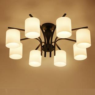 包邮美式吸顶灯北欧复古LED客厅书房间卧室餐厅铁艺吊灯创意灯具