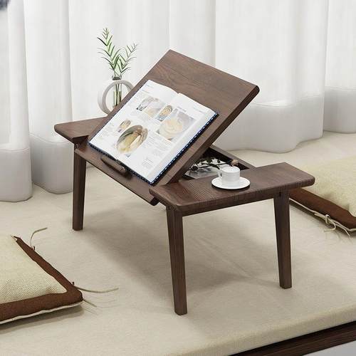 电脑桌桌床上用书桌折叠桌懒人小桌子学生宿舍学习实木炕桌