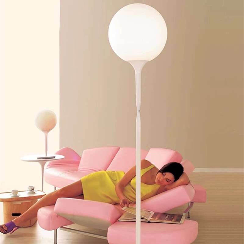 意大利Artemide Castore35 卧室书房客厅简约创意圆形玻璃落地灯