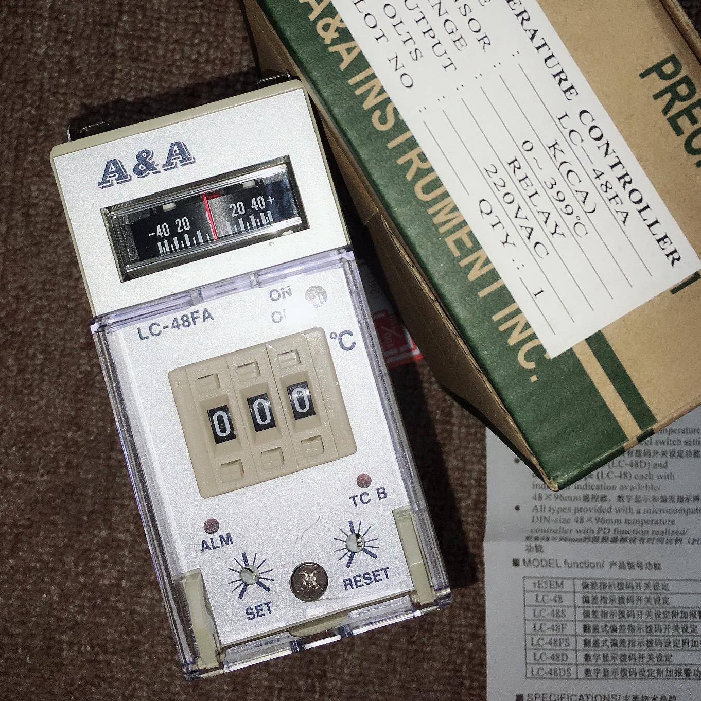 LC-48F温控器LC-48FALC-96DMF-48CLC-72DA&A拨码数显温控器