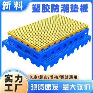 塑料防潮板塑胶托盘卡板超市冻库货仓垫板网格拼接仓库地台养殖板