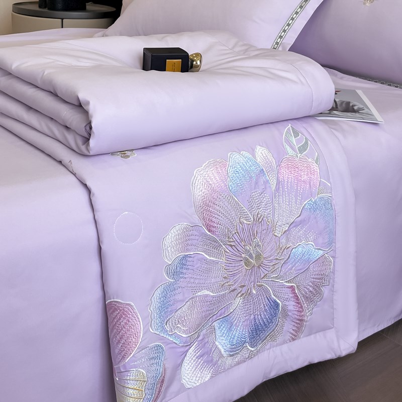 2025新款A类全棉夏凉被纯棉空调被夏季薄被子单双人可机洗宿舍