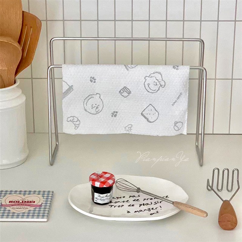 304不锈钢加粗加厚不锈钢抹布架厨房架卫生间毛巾架洗碗布收纳架